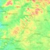 County Westmeath topographic map, elevation, terrain