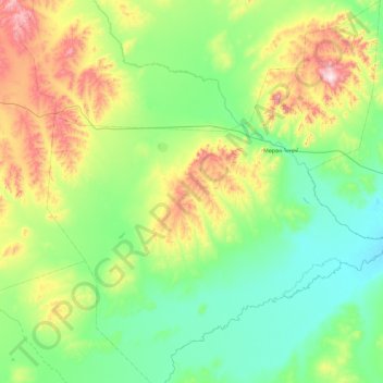 Moron topographic map, elevation, terrain