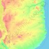 Zona Norte topographic map, elevation, terrain