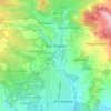 Bajo Boquete topographic map, elevation, terrain