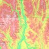 Okanogan River topographic map, elevation, terrain