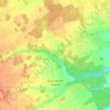 Gournay-le-Guérin topographic map, elevation, terrain