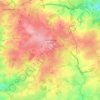 Saint-Pierre-le-Bost topographic map, elevation, terrain