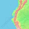 Ecuador topographic map, elevation, terrain