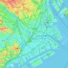 Ōta-ku topographic map, elevation, terrain