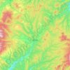 Rikubetsu topographic map, elevation, terrain