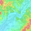 Trenčín topographic map, elevation, terrain