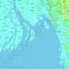 Noakhali District topographic map, elevation, terrain