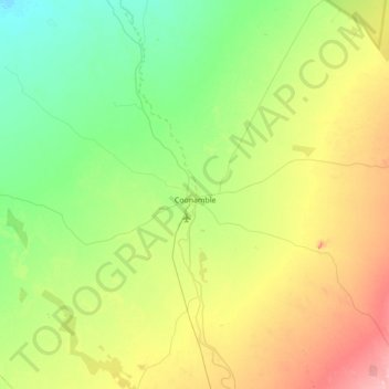 Coonamble topographic map, elevation, terrain