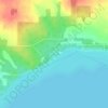 Hamlet of Mission Beach topographic map, elevation, terrain