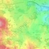 Jarnages topographic map, elevation, terrain