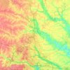 Hanover County topographic map, elevation, terrain