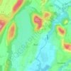 Blye topographic map, elevation, terrain