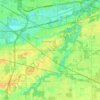 Hobart Township topographic map, elevation, terrain