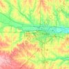 Shawnee County topographic map, elevation, terrain