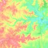 Linn County topographic map, elevation, terrain