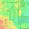 Oak Brook topographic map, elevation, terrain