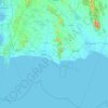 Rayong Province topographic map, elevation, terrain