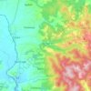 Cestin topographic map, elevation, terrain