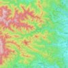 Nishitama District topographic map, elevation, terrain