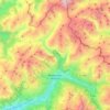 Bourg-Saint-Maurice topographic map, elevation, terrain