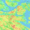 Nacka kommun topographic map, elevation, terrain