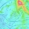 Seoul topographic map, elevation, terrain