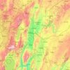 Yiliang County topographic map, elevation, terrain