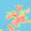 Magerøya topographic map, elevation, terrain