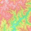 Lower Kohistan District topographic map, elevation, terrain