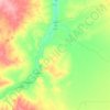 Atbarah topographic map, elevation, terrain