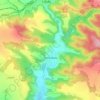 Tetčiněves topographic map, elevation, terrain