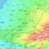 Hukou topographic map, elevation, terrain