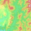 Angat Dam Reservoir topographic map, elevation, terrain