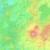 Ruapehu District topographic map, elevation, terrain