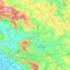 Benevento topographic map, elevation, terrain