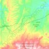 Uinta County topographic map, elevation, terrain