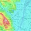 3rd district topographic map, elevation, terrain