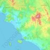Grosseto topographic map, elevation, terrain