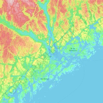 Saint Augustine topographic map, elevation, terrain