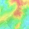 Hainault Forest topographic map, elevation, terrain