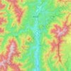 身延町 topographic map, elevation, terrain