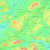 County Tipperary topographic map, elevation, terrain