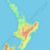 North Island topographic map, elevation, terrain