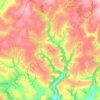 Llanwinio topographic map, elevation, terrain
