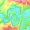 La Courbe topographic map, elevation, terrain