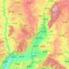 Linfen topographic map, elevation, terrain