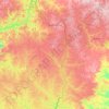 Garoua-Boulaï topographic map, elevation, terrain