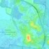 Peregian Springs topographic map, elevation, terrain