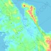 Leyte topographic map, elevation, terrain